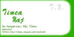 timea maj business card
